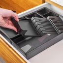 VR. OGC2100PTF (OCG2100PTF) CLEAR KNIFE AND CUTLERY ORGANIZER NOIR -OU