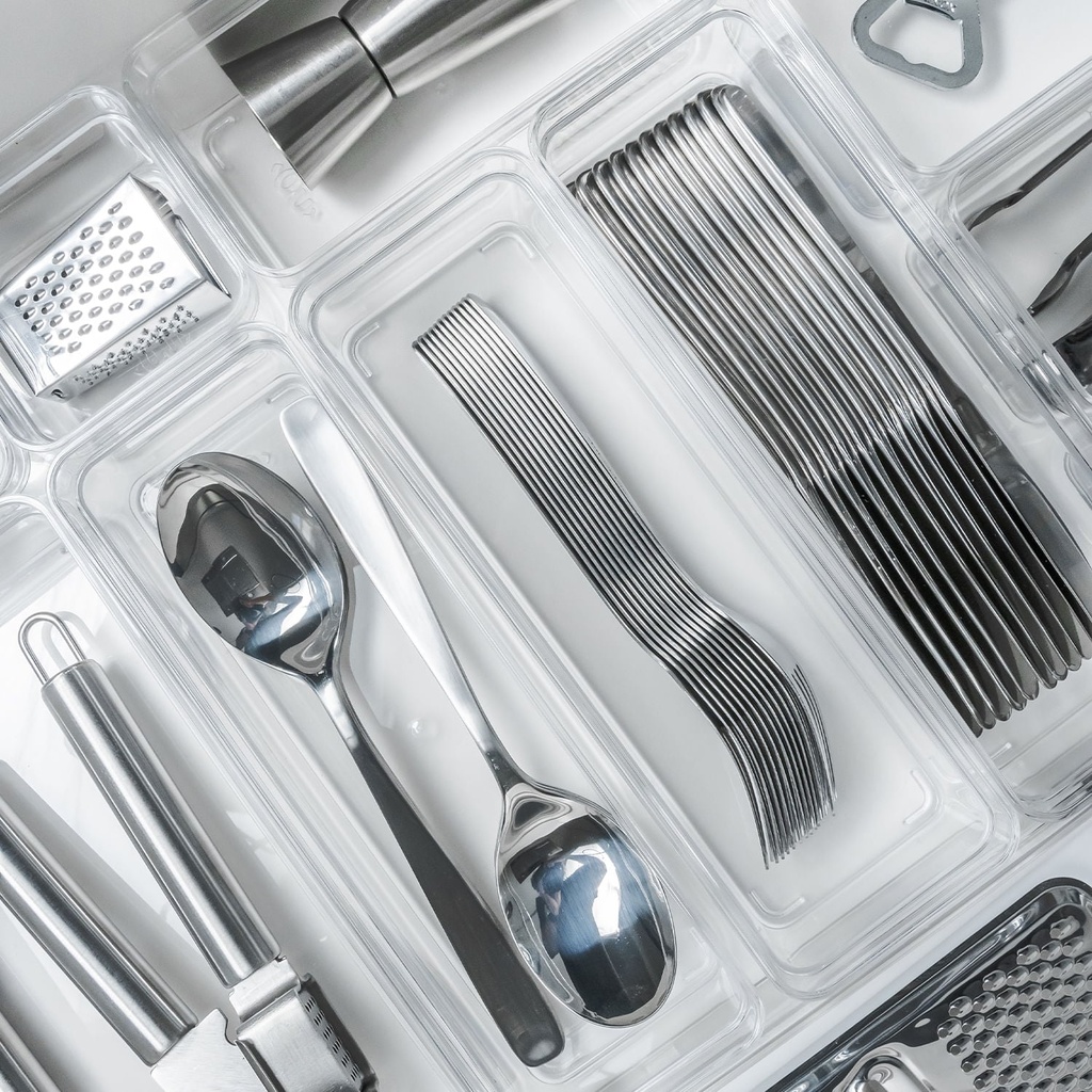 VR. OGC300NT CLEAR DRAWER ORGANIZER 22.5X7.5X5.6 NATURAL -OU