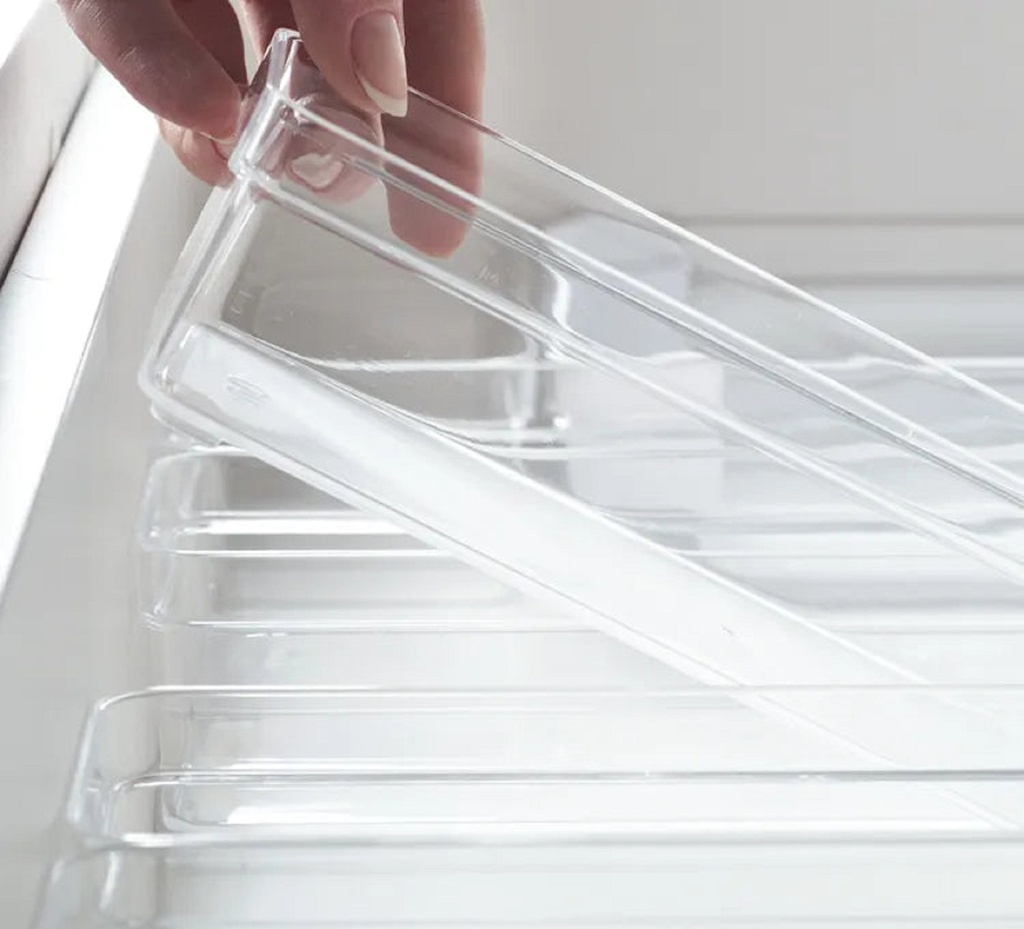 VR. OGC300NT CLEAR DRAWER ORGANIZER 22.5X7.5X5.6 NATURAL -OU