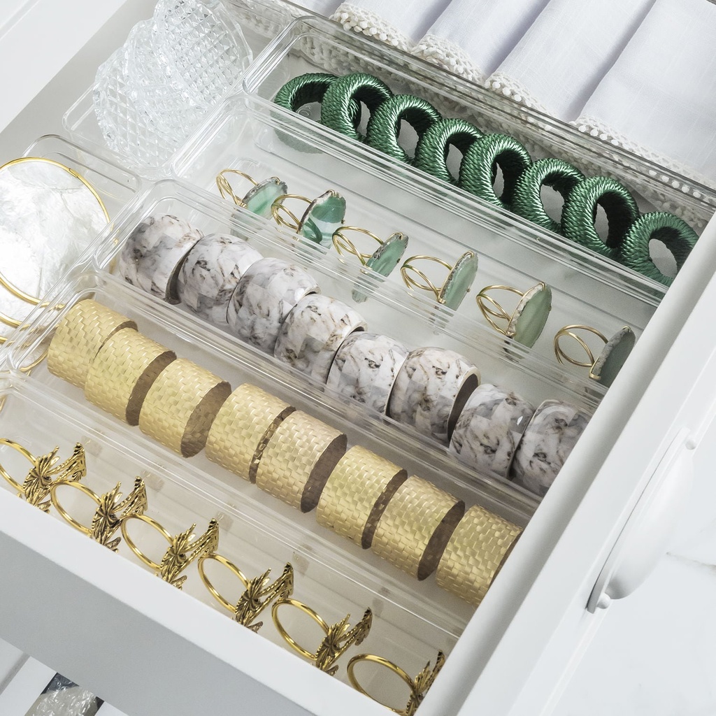 VR. OGC400NT CLEAR DRAWER ORGANIZER 30X7.5X5.6 NATURAL -OU