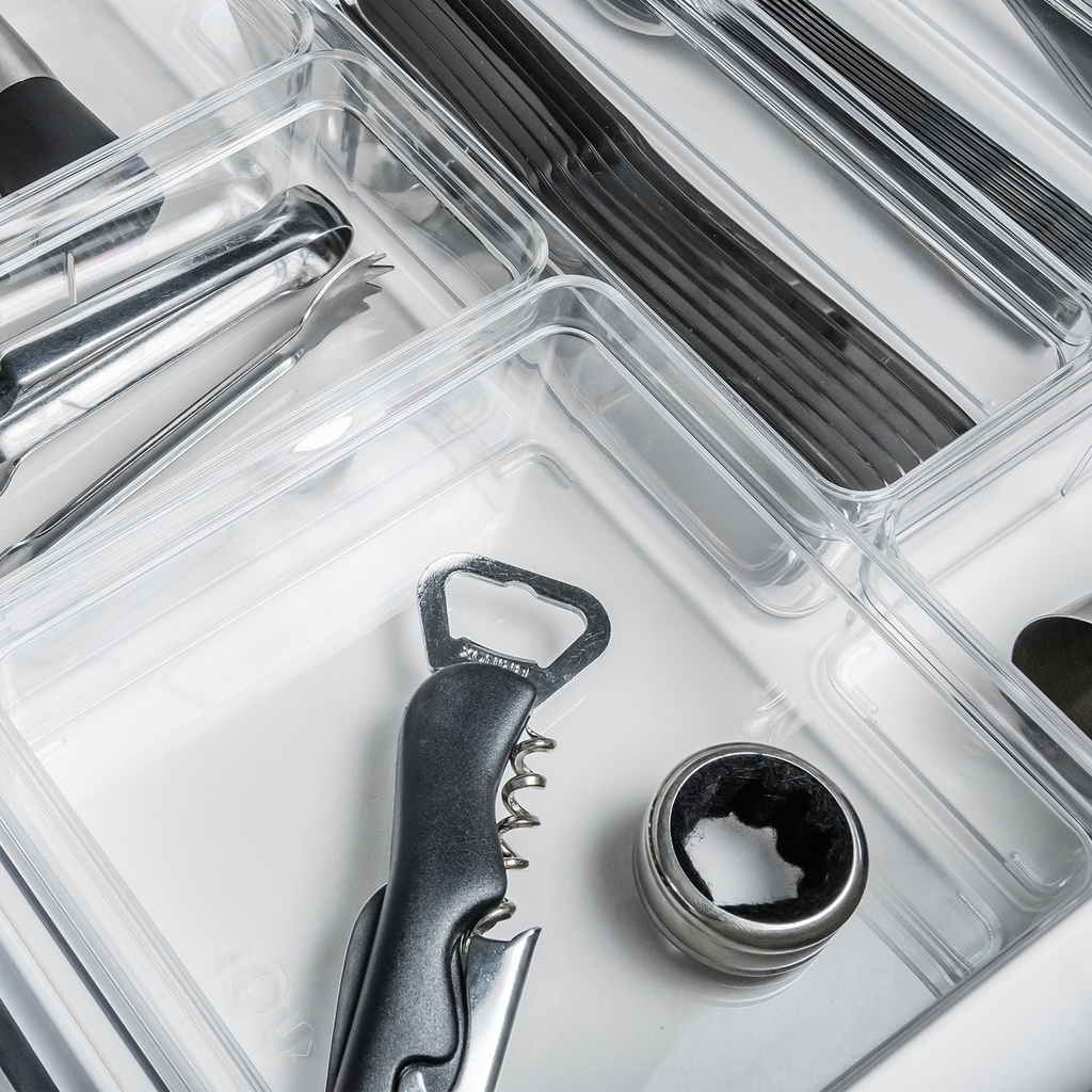 VR. OGC500NT CLEAR DRAWER ORGANIZER 15X15X5.6 NATURAL -OU