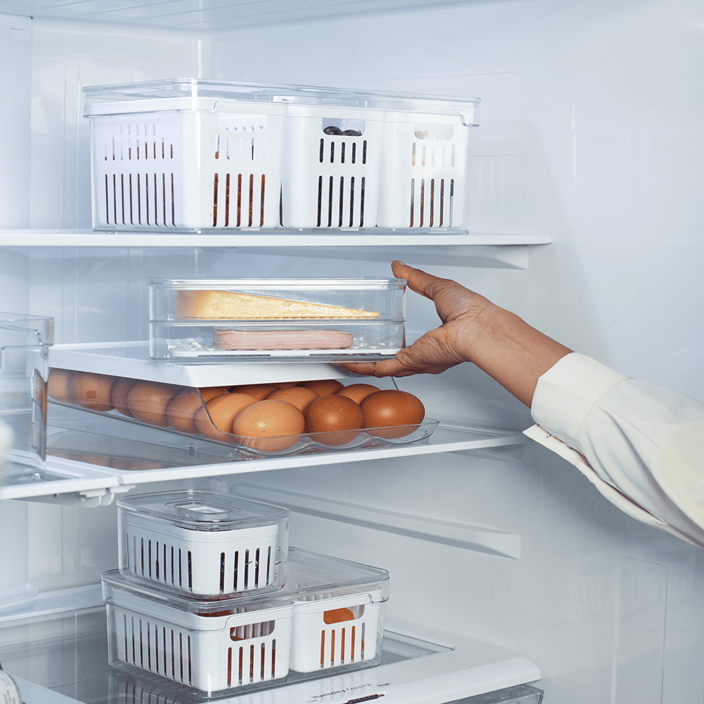 VR. PF150NT CLEAR DOUBLE COLD CUTS HOLDER NATURAL -OU