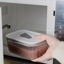 VR. PFL100BCF AIRTIGHT GLASS CONTAINER FRESH LOCK 370ML BLANC