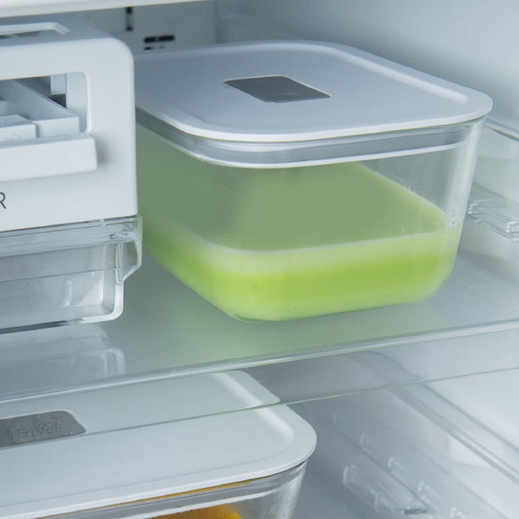 VR. PFL100BCF AIRTIGHT GLASS CONTAINER FRESH LOCK 370ML BLANC