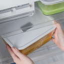 VR. PFL100BCF AIRTIGHT GLASS CONTAINER FRESH LOCK 370ML BLANC