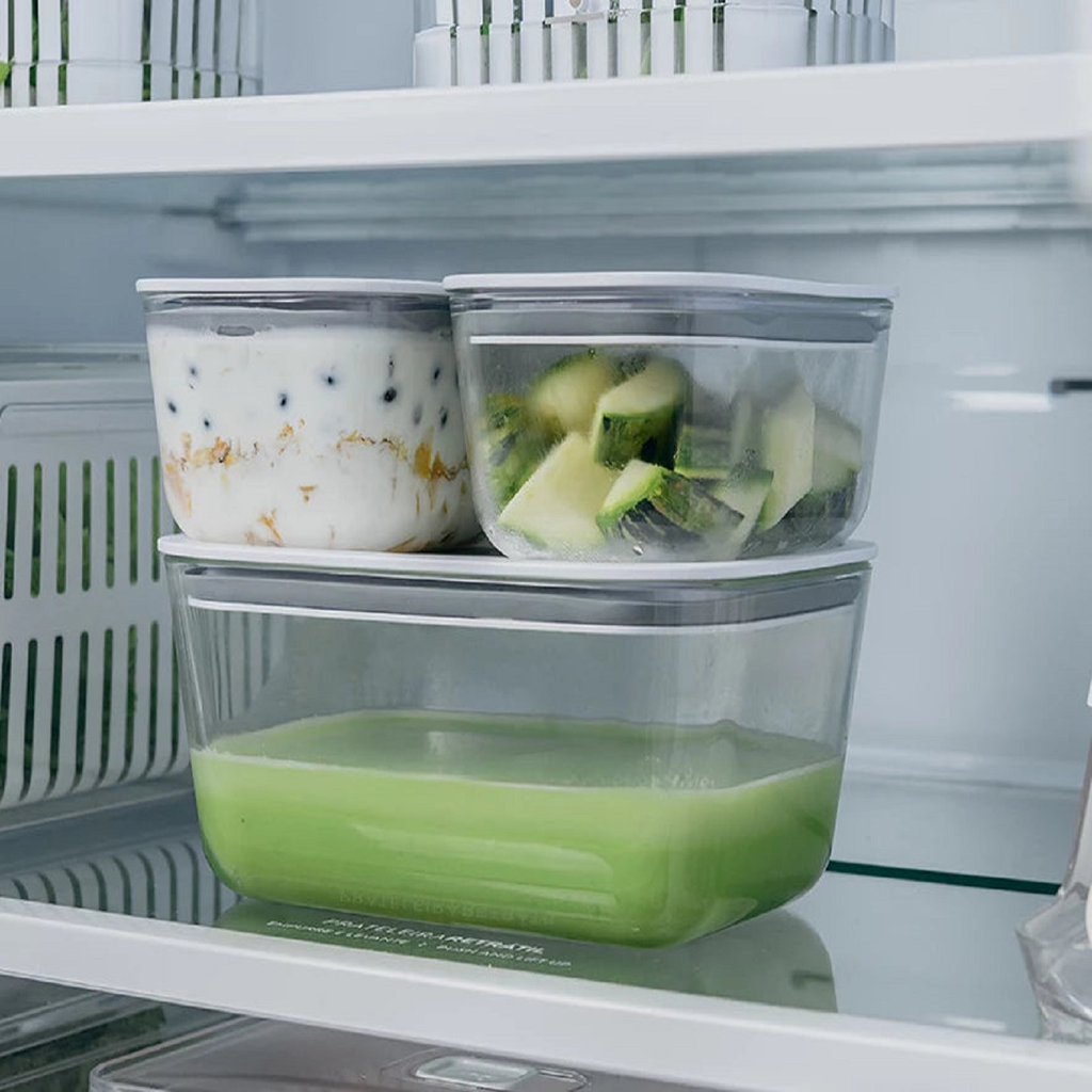 VR. PFL200BCF AIRTIGHT GLASS CONTAINER FRESH LOCK 725ML BLANC -OU