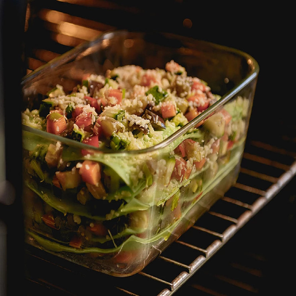 VR. PFL200BCF AIRTIGHT GLASS CONTAINER FRESH LOCK 725ML BLANC -OU