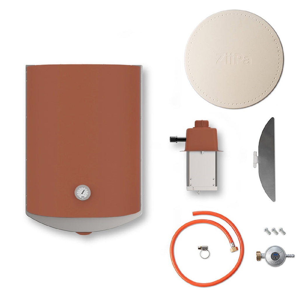 ZIIPA22-045 FOUR A PIZZA PIANA GAZ - TERRACOTA