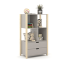 ARM. ORGANIZADOR KIDS LIV LAQUEADO CINZA/NATURAL MATIC. 71154