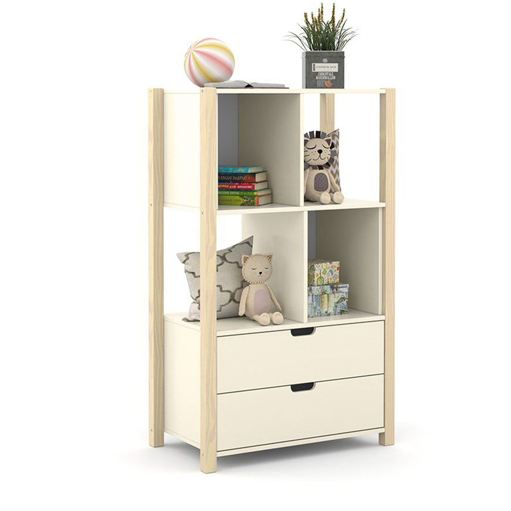 ARM. ORGANIZADOR KIDS LIV LAQUEADO OFF WHITE/NATURAL MATIC. 71156