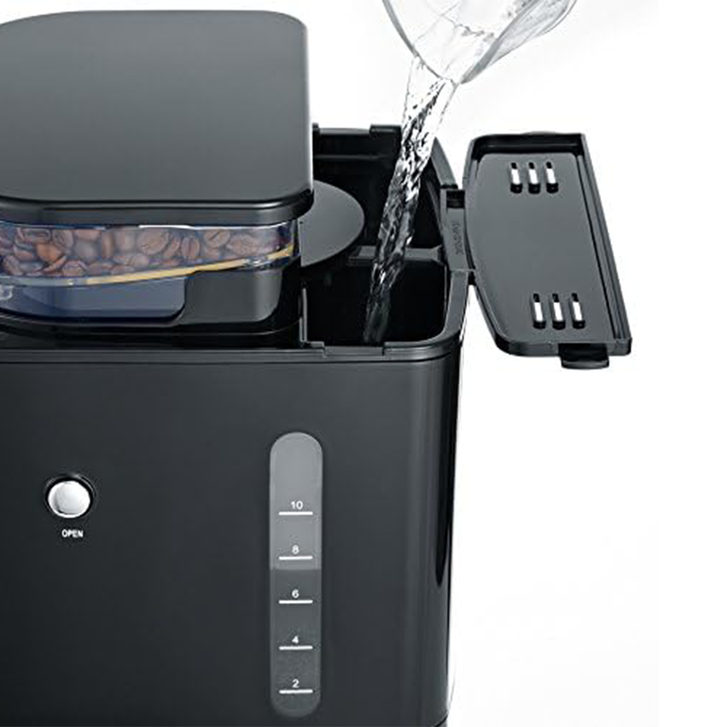 EL. CAFETIERE FILTRE AVEC BROYEUR 10TASSES, 1000W INOX (2pcs) 4810 SEVERIN