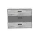 COMMODE 3 TIRROIRS + LIT 140X190CM + CHEVET-ARMOIRE 2PORTES COULISSANTES. LEONARD 140 EUROP