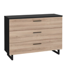 COMMODE DOUBLE TIRROIR + LIT 160X200 + 2 CHEVETS-ARMOIRE 2PORTES COULISSANTES. SIRIUS CROWN EUROP