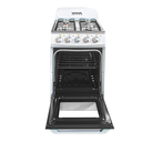 EL. CUISINIERE A GAZ 4F 50X50 - FOUR A GAZ 60L- BLANC/NOIR VISTA. VGF4022G