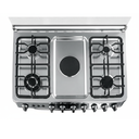 EL. CUISINIERE A GAZ 4F+1 ELECTRIQUE- 90X60- FOUR A GAZ 120L- ROTISSERIE-LAMPE-INOX VISTA. VGEF5024XGRL