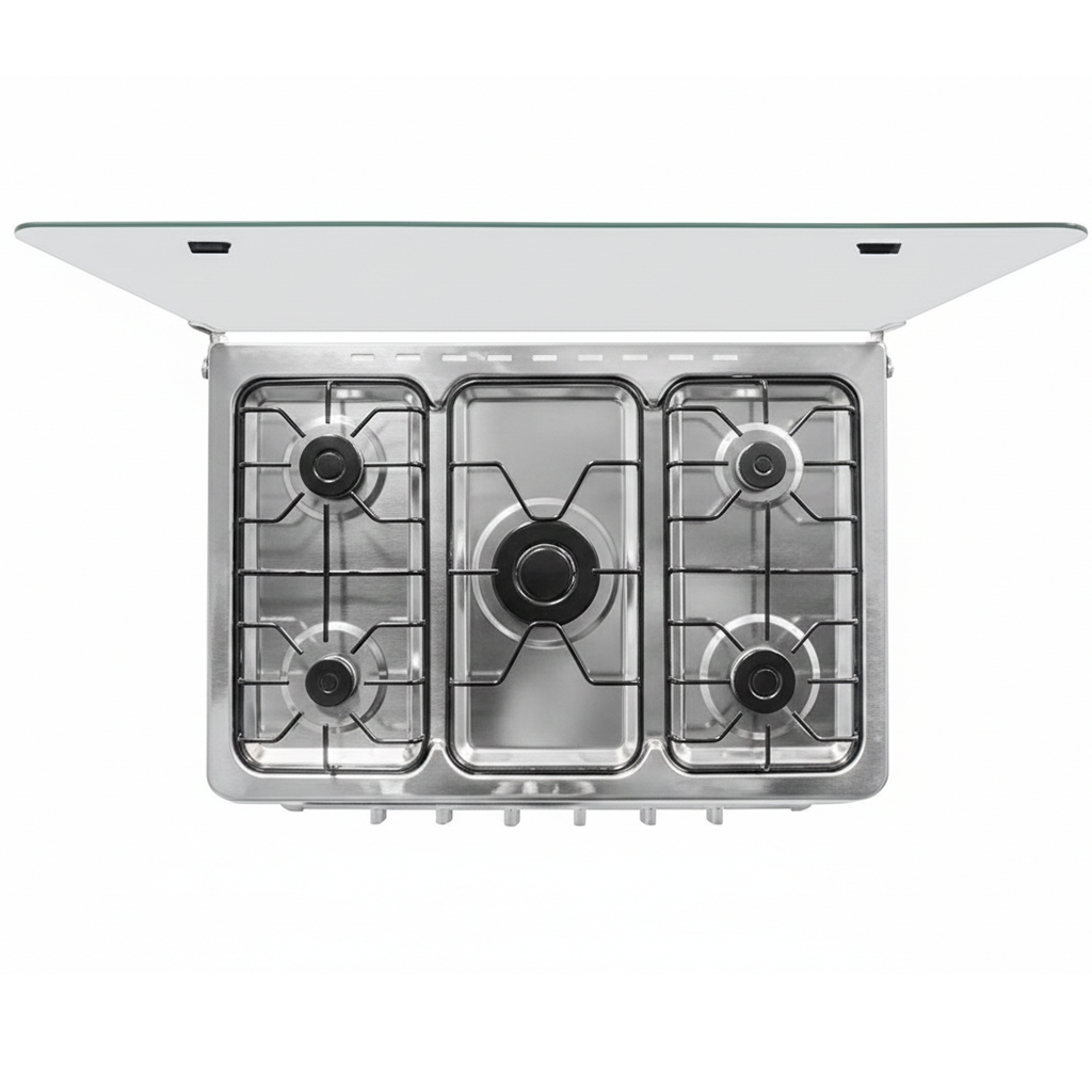 Cuisinière A Gaz Blanc/Noir Vista