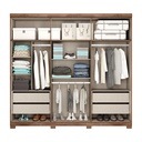 MB. 115831380 WARDROBE REF 1158 FREIJO W/TITANIUM CARRARO