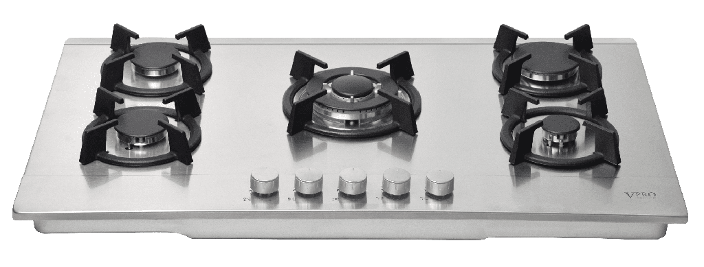 VPPCG9050IX PLAQUE DE CUISSON ENCASTRABLE/A POSER - 05 FEUX - INOX BRAND VPRO FRANCE