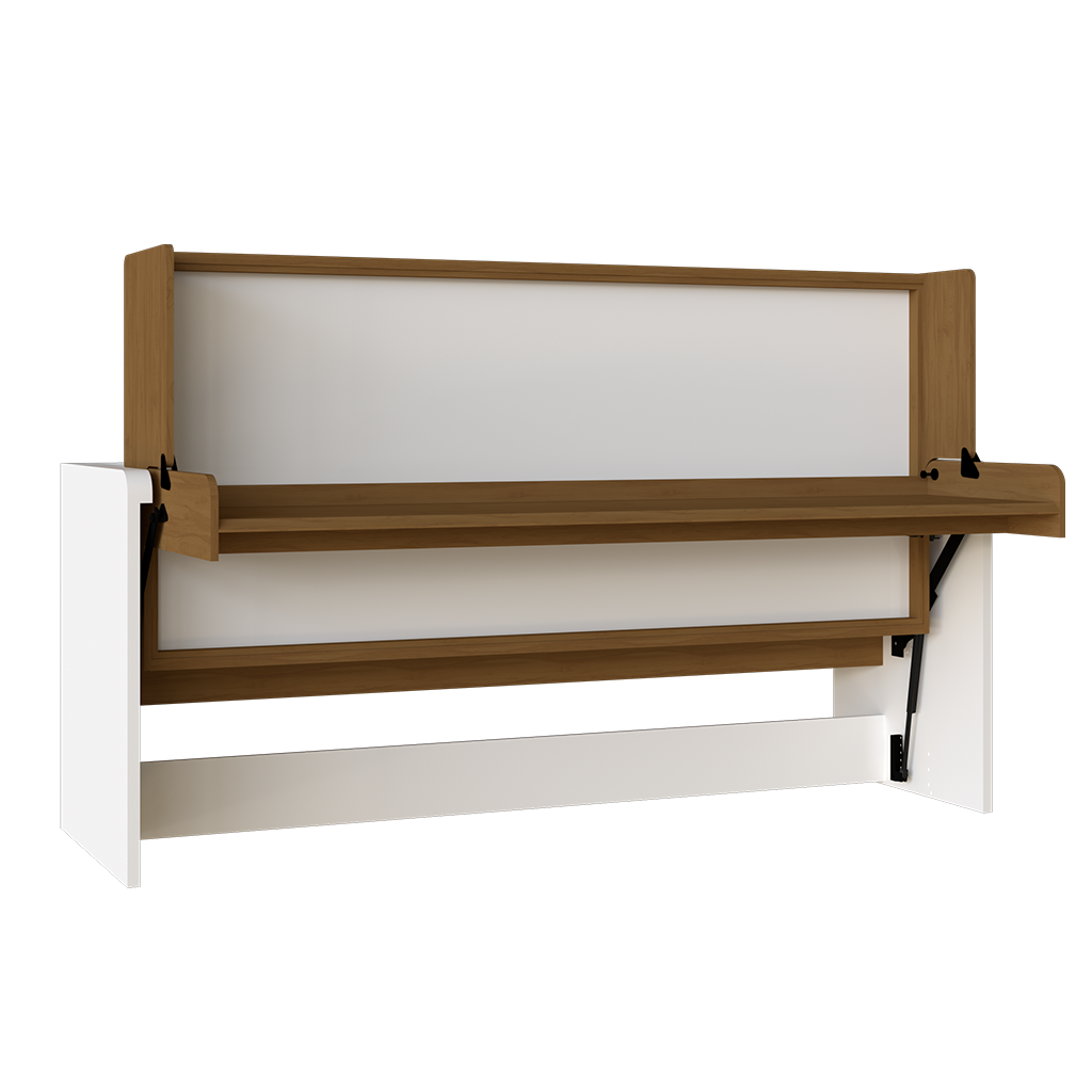 MB. FHSO-388 FIRST - LIT SIMPLE / BUREAU AVEC COFFRE, PRISE DE LECTURE ET PORTS USB-C AVEC VERROUILLAGE DE SÉCURITÉ, BASE DE LIT RÉVERSIBLE DE COULEUR POUVANT ÊTRE UTILISÉE COMME TABLEAU PRIMAVERA 