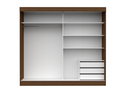 MB. DUB16123 BELFAST - ARMOIRE À 2 PORTES COULISSANTES (SANS MIROIR NI PIEDS) PRIMAVERA 