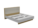 MB. SUN156CE SUNRISE - ENSEMBLE CHAMBRE À COUCHER KING SIZE POUR MATELAS 180X200 (NON INCLUS) + COMMODE AVEC 3 TIROIRS, 1 PORTE ET MIROIR + 2 TABLES DE CHEVET PRIMAVERA 
