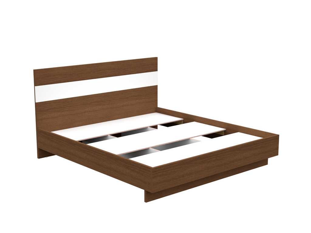 MB. DUB16999E BELFAST - ENSEMBLE CHAMBRE À COUCHER KING SIZE POUR MATELAS 180X200 (NON INCLUS) + COMMODE À 6 TIROIRS AVEC MIROIR + 2 TABLES DE CHEVET PRIMAVERA 