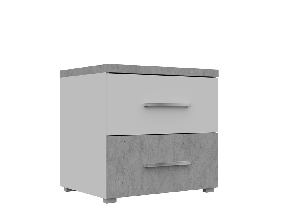 MB. VEN2999 HENRY - ENSEMBLE CHAMBRE À COUCHER KING SIZE POUR MATELAS 180X200 (NON INCLUS) + COMMODE À 6 TIROIRS AVEC MIROIR + TABLES DE CHEVET PRIMAVERA 