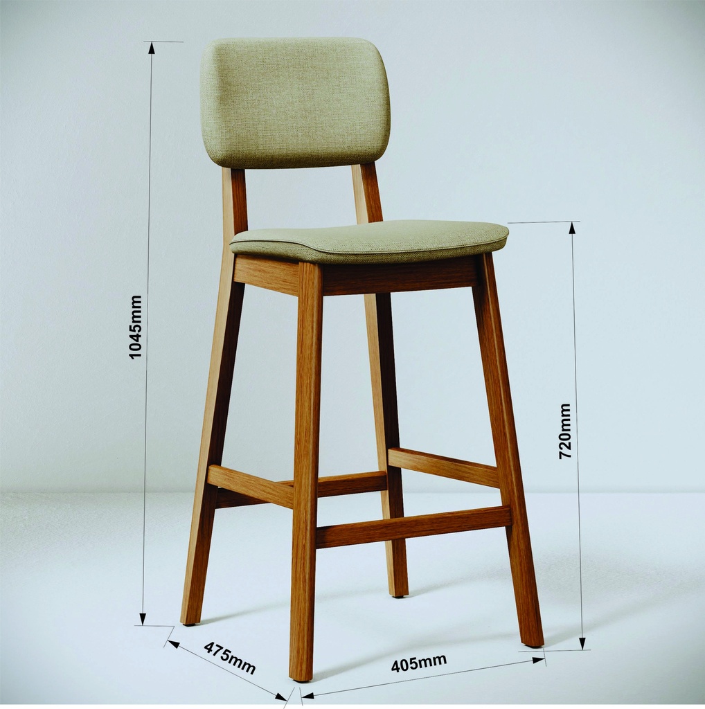 MB. 00485 BANQUETA CLASSIC LINHO OURO/NATURE IMCAL