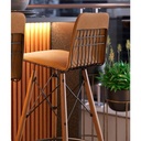 MB. 00088 BANQUETA GOURMET PRETO / FACTO MARROM IMCAL