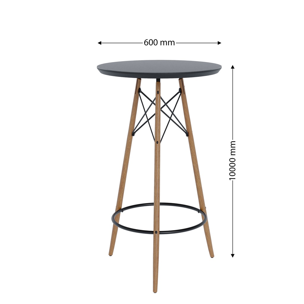 MB. 00098 MESA BISTRO GOURMET PRETO IMCAL