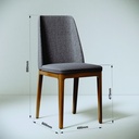 MB. 00641 CADEIRA CITY LINHO CINZA/NATURE IMCAL