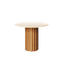 MB. 30022 MESA LATERAL LIVING OFF WHITE VIDRO -IMCAL