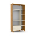 MB. 71269 ROUPEIRO 3 PTS ZUPY SM LAQUEADO FREIJO/OFF WHITE/ECO MATIC 