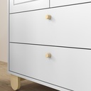 MB. 71270 ROUPEIRO 3 PTS ZUPY SM LAQUEADO BCO SOFT/NATURAL MATIC 