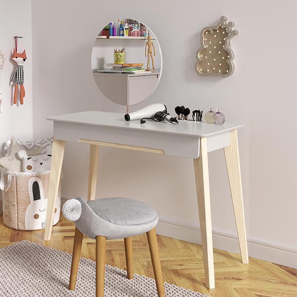 PENTEADEIRA TIFANNY LAQUEADO CINZA/NATURAL 51557 MATIC