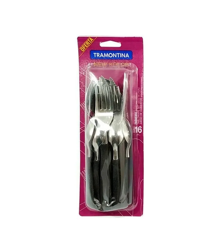 16 PZAS TABLEWARE SET NEW COLOR TRAMONTINA 23199/064