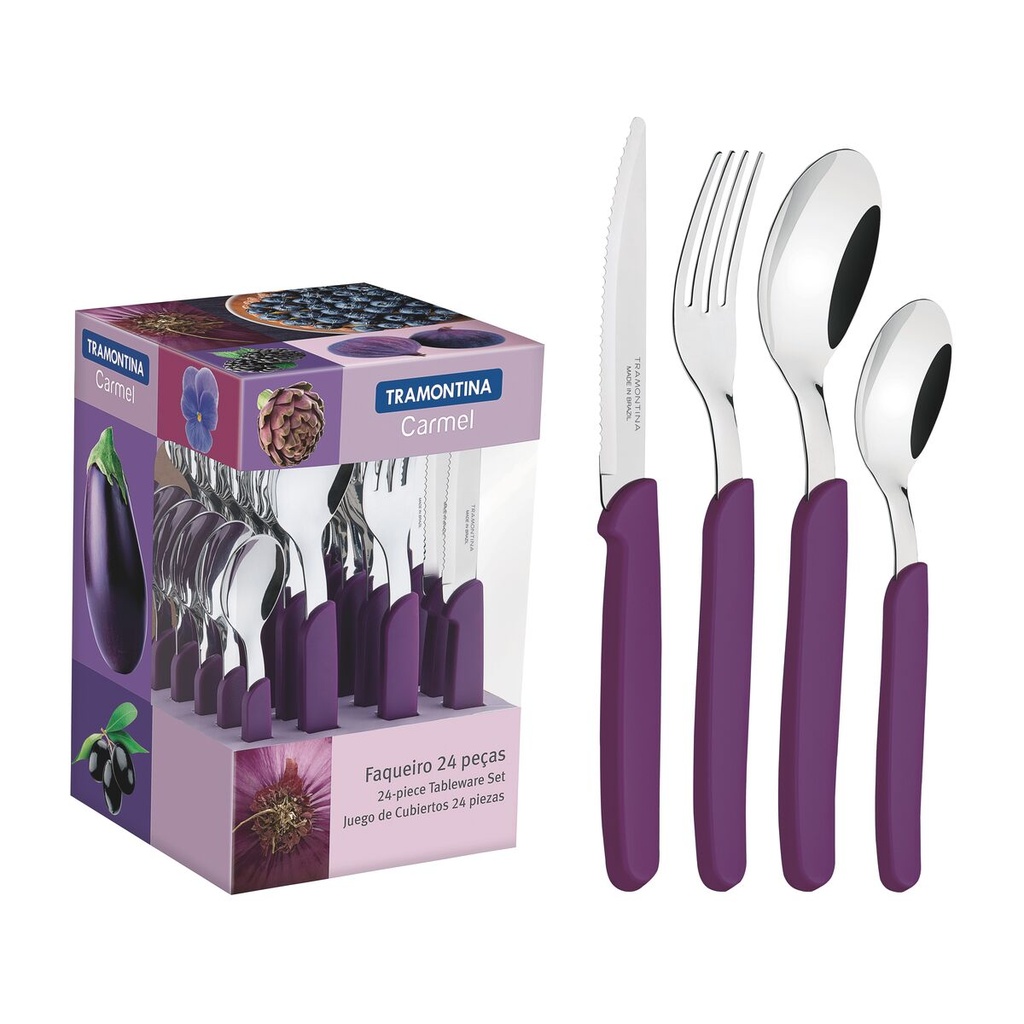 VR. 24PCS TABLEWARE SET CARMEL TRAMONTINA 23499/030