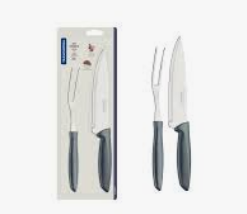 VR. 2PCS CARVING SET PLENUS TRAMONTINA 23498/610