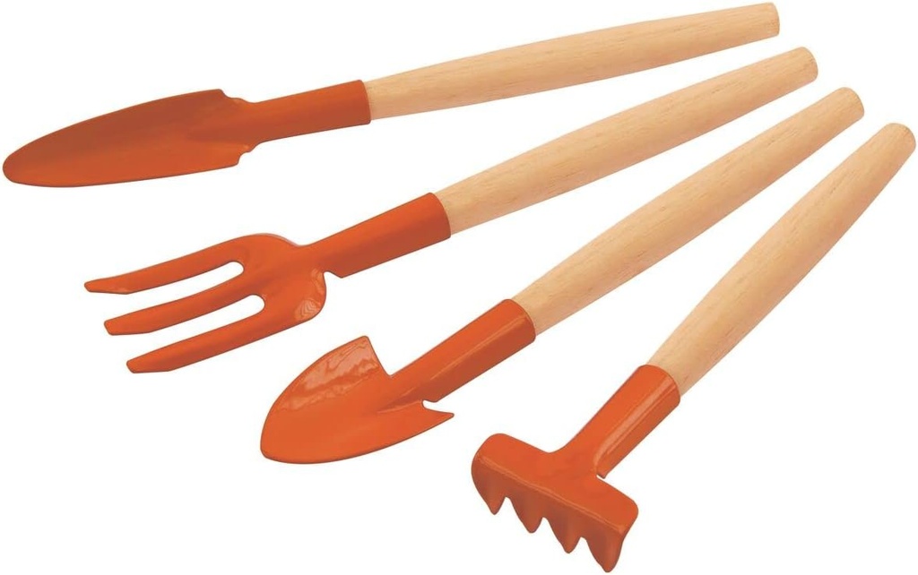4PC GARDEN TOOL SET, WOOD HANDLES TRAMONTINA 78104/801