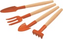 4PC GARDEN TOOL SET, WOOD HANDLES TRAMONTINA 78104/801