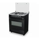 EL. Cuisinière A Gaz Blanc/Noir Vista