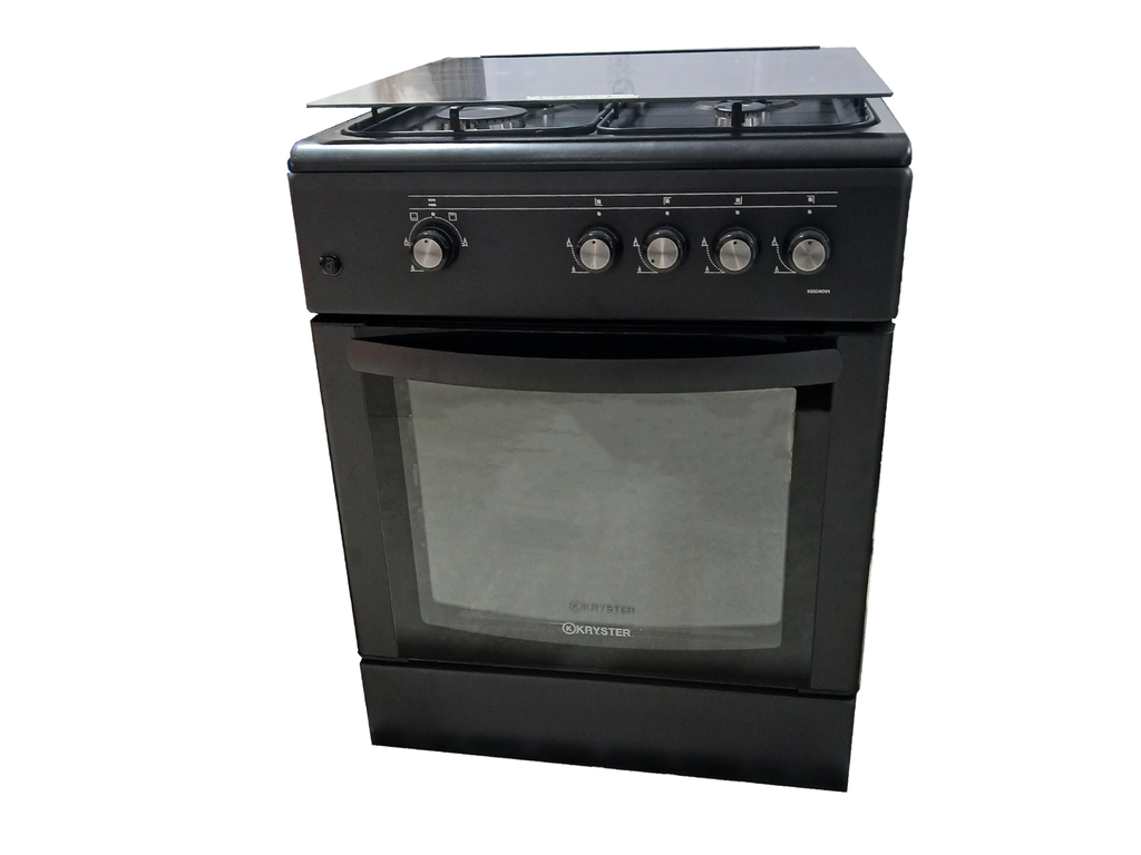 EL. Cuisinière A Gaz Noir Mat K60G4KNM Kryster