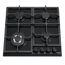 EL. PLAQUE DE CUISSON 60CM 03 FEUX A GAZ + WOK 3,3Kw - BLACK GLASS KHOB6L3GT-BG KRYSTER