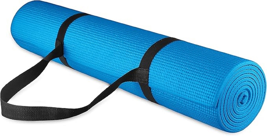 LM. PVC Yoga Mat 1730X610X5MM Col Blue