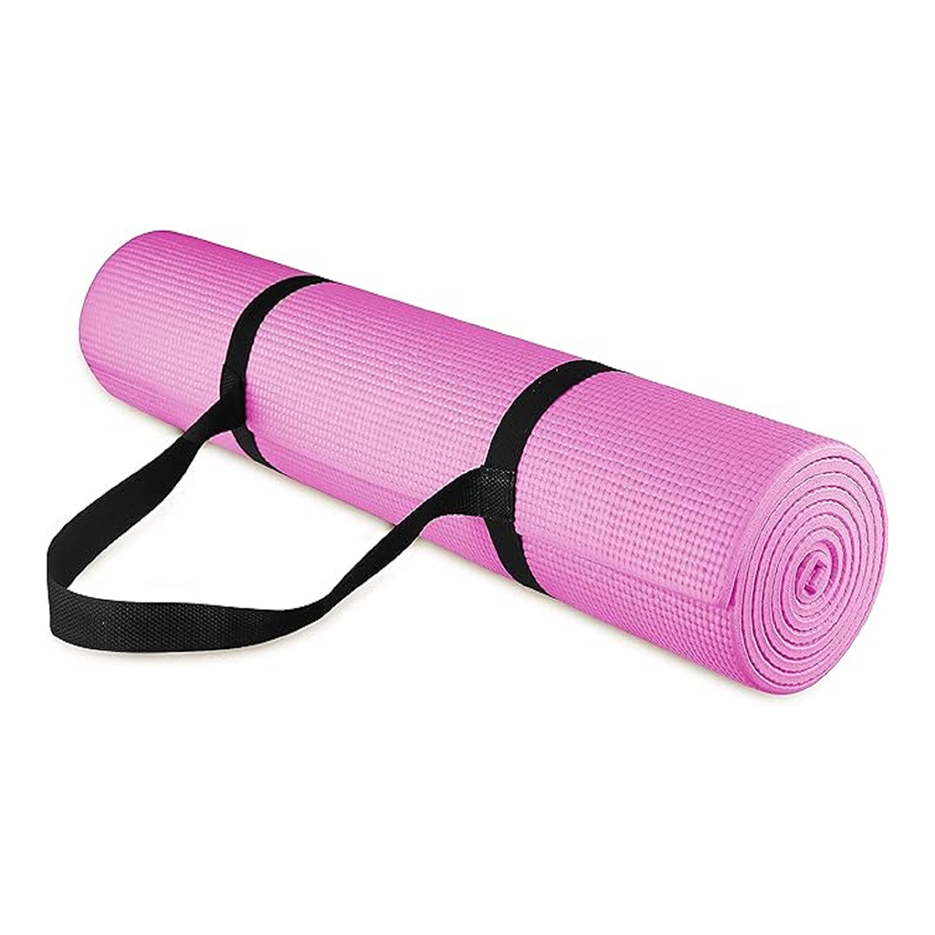 LM. PVC Yoga Mat 1730X610X5MM Col Pink