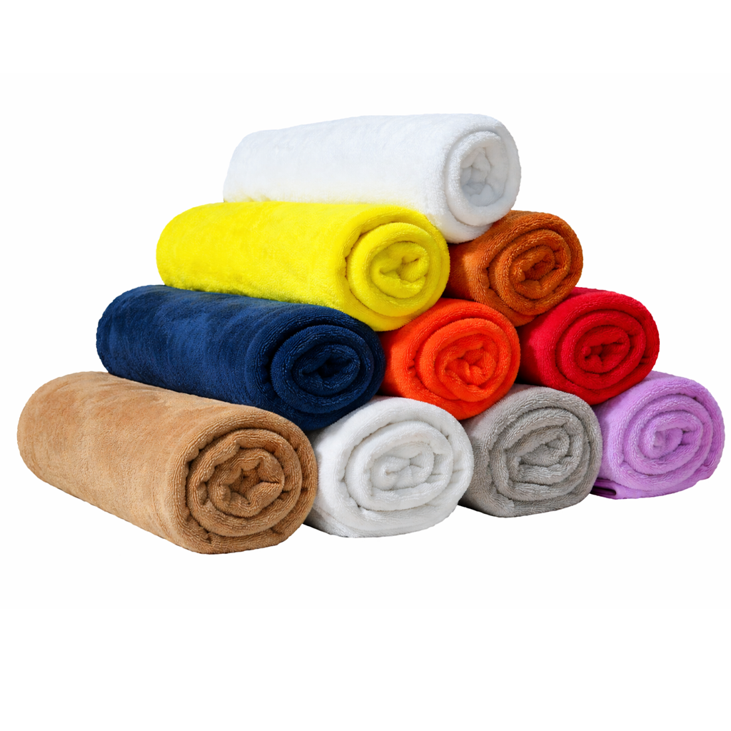 SERVIETTE VELOUR SPORT 70X140 COL:200C ROUGE