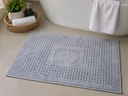 SORTIE DE BAIN JACQUARD 50X75 340GR  COL:GRIS