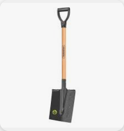 SQUARE SPADE, WITH 71CM WOOD HANDLE TRAMONTINA 77400/424
