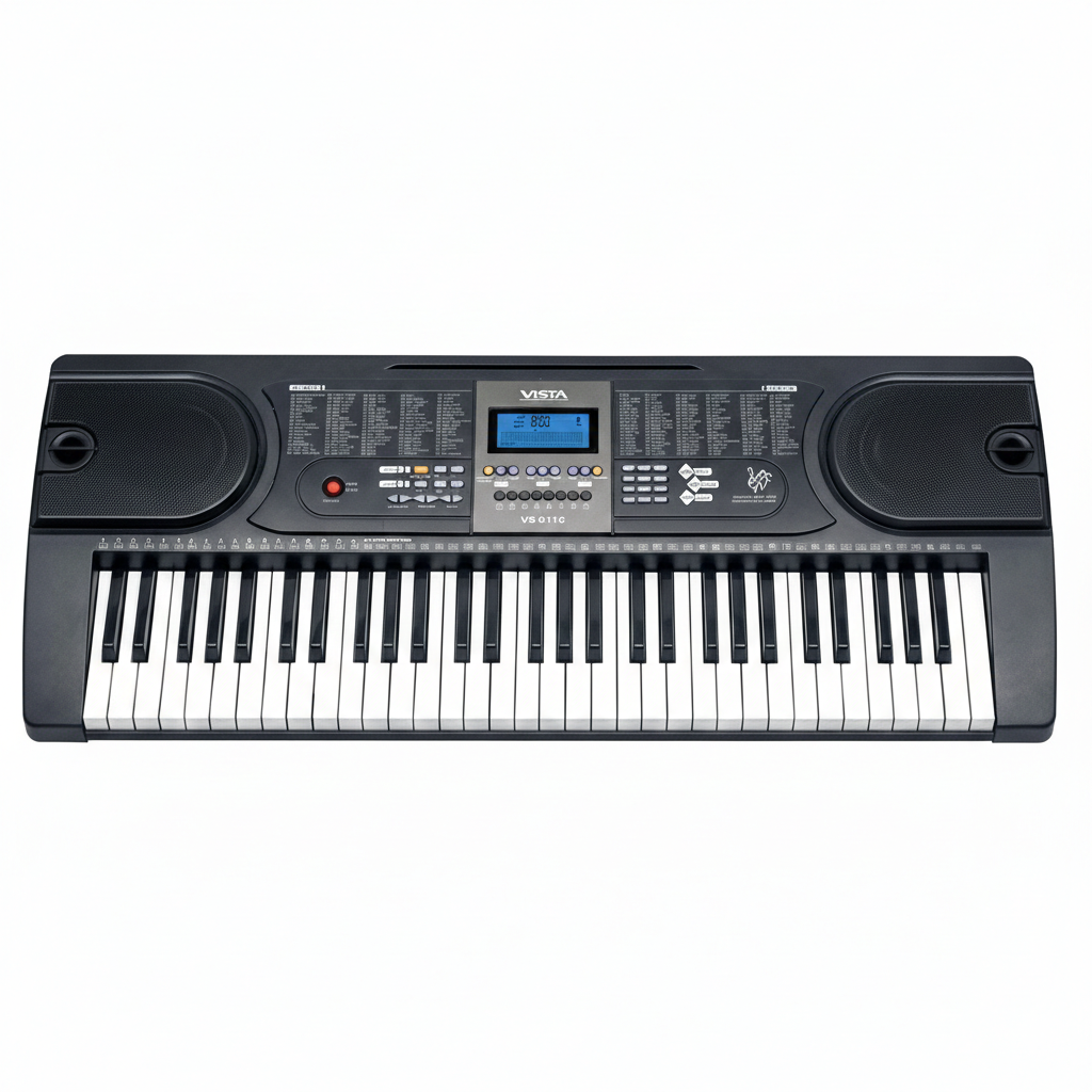 SYNTHETISEUR DE 61 TOUCHES DE TYPE ENSEIGNEMENT AVEC AFFICHAGE LDC VISTA. VS6112