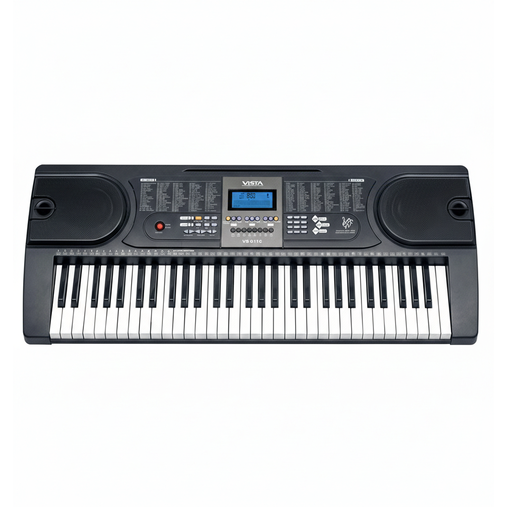 SYNTHETISEUR DE 61 TOUCHES ECLAIREES PROFESSIONNEL AVEC AFFICHAGE LDC-MIDI OUTPUT VISTA. VS6152M